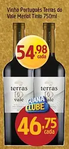 Vinho Terras do Vale Merlot Tinto