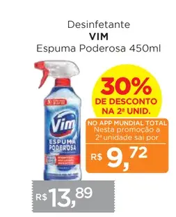 Desinfetante Vim Espuma Poderosa