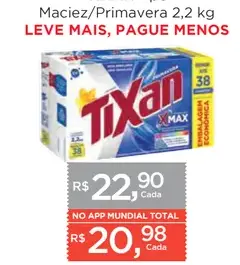 Lava-roupas em pó Tixan Ypê Maciez