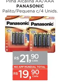 Pilha Alcalina Panasonic AA