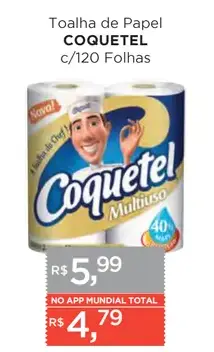 Toalha de Papel Coquetel
