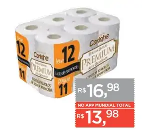 Papel Higiênico Carinho Folha Dupla Soft