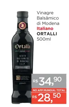 Vinagre Balsâmico di Modena Ortalli Italiano