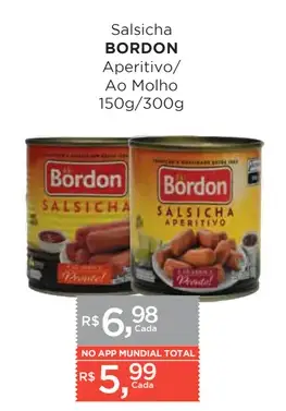 Salsicha Bordon Ao Molho