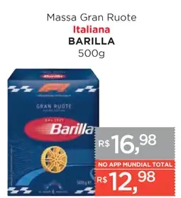 Massa Barilla Gran Ruote Italiana