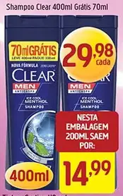 Shampoo Clear Men Anticaspa Ice Cool Menthol