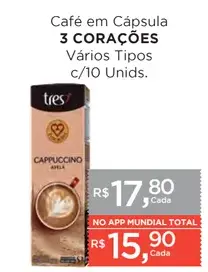 Café em Cápsula 3 Corações