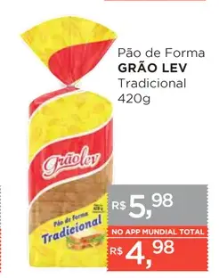 Pão de Forma Grão Lev Tradicional