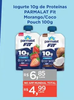 Iogurte Parmalat Morango