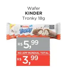 Wafer Kinder Tronky