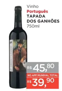 Vinho Tapada dos Ganhões Português