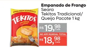 Empanado de Frango Seara Tekitos Queijo