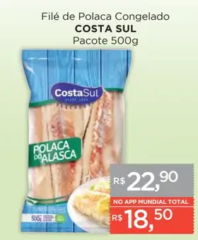 Filé de Polaca Costa Sul Congelado
