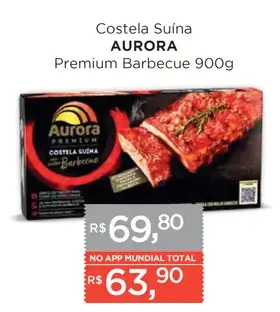 Costela Suína Aurora Premium Barbecue