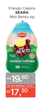 Frango Caipira Seara Nhô Bento
