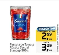 Passata de Tomate Sacciali Rústica