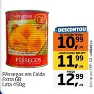 Pêssegos em Calda GB Extra