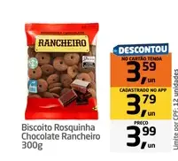 Biscoito Rosquinha Rancheiro Chocolate