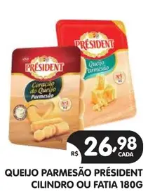Queijo parmesão Président Cilindro