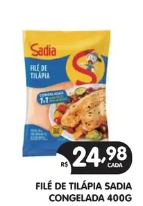 Filé de Tilápia Sadia Congelada