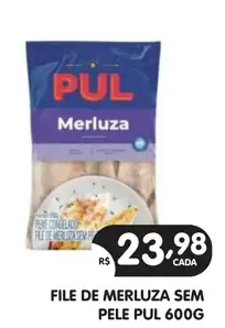 Filé de Merluza PUL Sem Pele