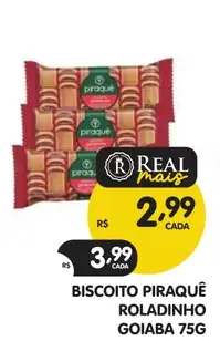 Biscoito Roladinho Piraquê Goiaba