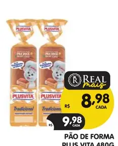 Pão de forma Plusvita Tradicional