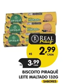 Biscoito Piraquê Leite Maltado