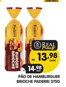 Pão de Hambúrguer Paderri Brioche