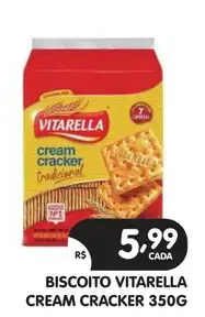 Biscoito Vitarella Cream Cracker Tradicional