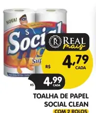 Toalha de papel Social Clean