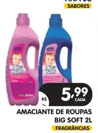 Amaciante de roupas Big Soft