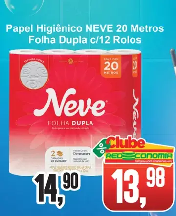 Papel Higiênico Neve Folha Dupla