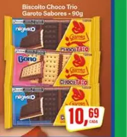 Biscoito Choco Trio Garoto