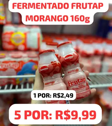 Leite Fermentado Frutap Morango