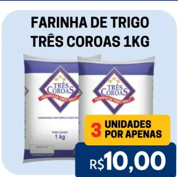 Farinha de trigo Três Coroas