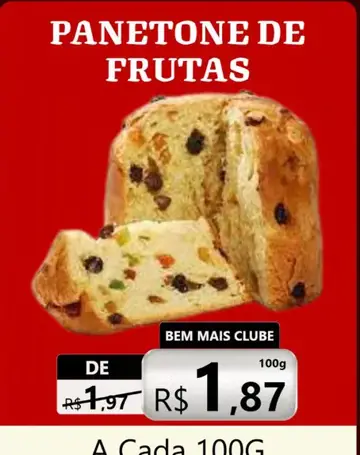Panetone Frutas