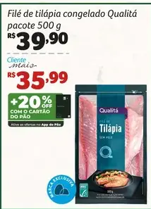 Filé de Tilápia Qualitá Sem Pele