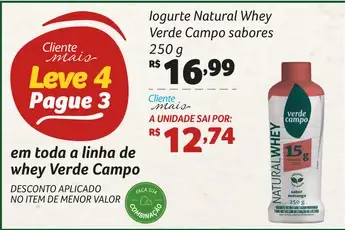 Iogurte Verde Campo Natural Whey
