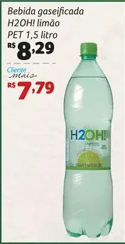 Bebida gaseificada H2OH! Limão