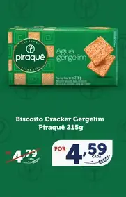 Biscoito Cracker Piraquê Gergelim