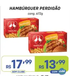 Hambúrguer Perdigão Congelado