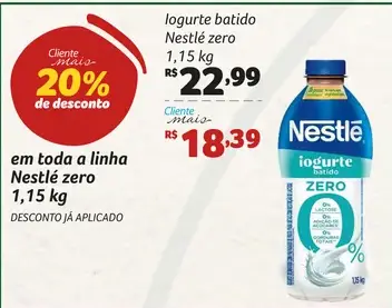 Iogurte batido Nestlé Zero