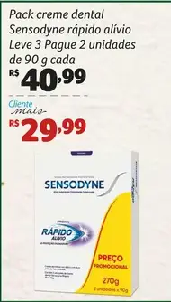 Creme dental Sensodyne Rápido Alívio