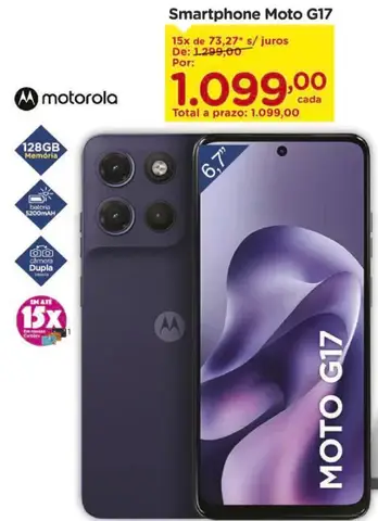 Smartphone Moto G17 Motorola