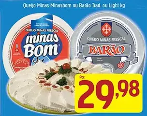 Queijo Minas Frescal Barão Light
