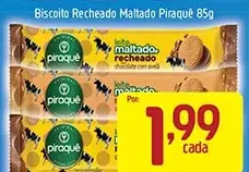 Biscoito Piraquê Recheado Maltado