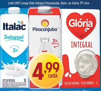 Leite UHT Longa Vida Glória Integral