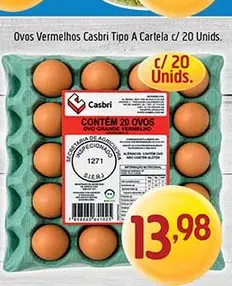 Ovos Casbri Vermelhos Tipo A
