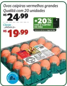 Ovos Qualitá Caipiras vermelhos grandes